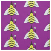 Halloween Magic Bee Wizard Lila Stoff (Muster)