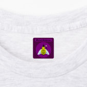 Halloween Magic Bee Wizard Lila und schwarz Streif Etiketten (Befestigt)