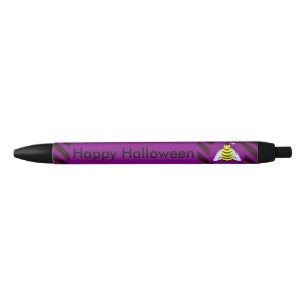 Halloween Magic Bee Wizard Lila und schwarz Streif Kugelschreiber