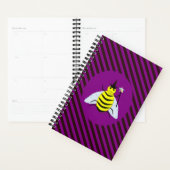 Halloween Magic Bee Wizard Lila und schwarz Streif Planer (Anzeige)