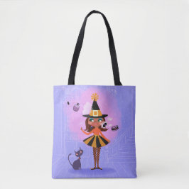 Halloween Magic Brown Hair Hexe Tasche