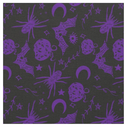 Halloween Magic Lila Stoff (Nahaufnahme)