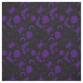 Halloween Magic Lila Stoff (Muster)