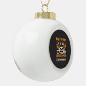 Halloween Magic Pumpkin Moonlight Horror Vector Keramik Kugel-Ornament (Links)