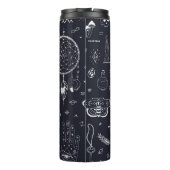 Halloween Magic: Vintages Doodle-Muster. Thermosbecher (Rückseite)