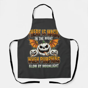 Halloween-Magie-Kürbis-Mondlicht-Horror-Vektor Schürze