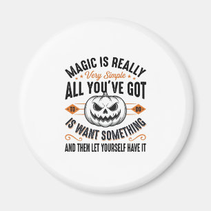 Halloween-Magie-Kürbis-Vintage-Vector-Shirt-Design Magnet