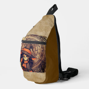 Halloween, Magie mit einem Lächeln Druck Cut Sew T Crossbody Bag