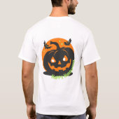 Halloween-Magie und Dunkelheit vereinen sich T-Shirt (Rückseite)