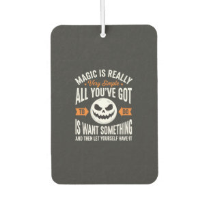Halloween-Magie-Zitat-Kürbis-Gesicht-Design Autolufterfrischer