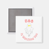 Halloween Magnet | Boo beobachtet dich (Vorderseite/Rückseite)