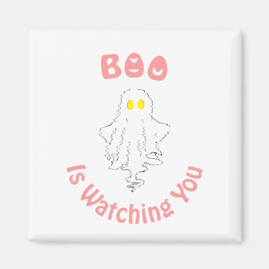 Halloween Magnet | Boo beobachtet dich (Vorne)