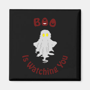 Halloween Magnet   Boo beobachtet dich