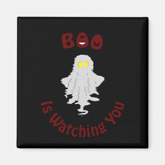 Halloween Magnet | Boo beobachtet dich (Vorne)