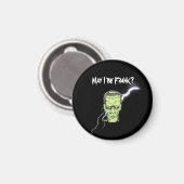 Halloween Magnet, darf ich Frank sein, Frankenstei Magnet (Vorderseite/Rückseite)