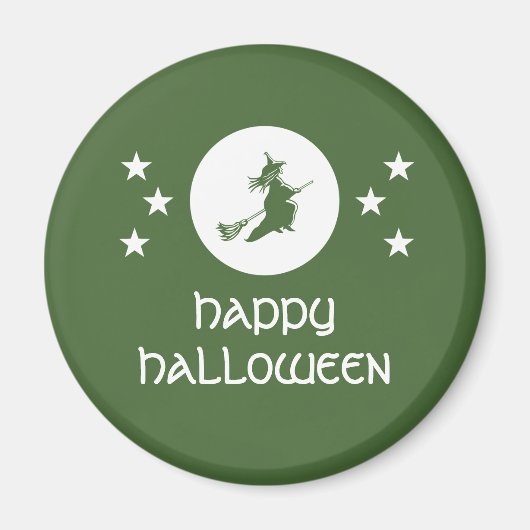 Halloween Magnet, grün Magnet (Vorne)