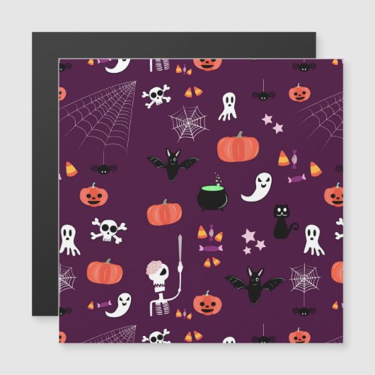 Halloween Magnetkarte (Vorne/Hinten)