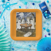 Halloween Mahjong Ghosts Pappteller (Party)