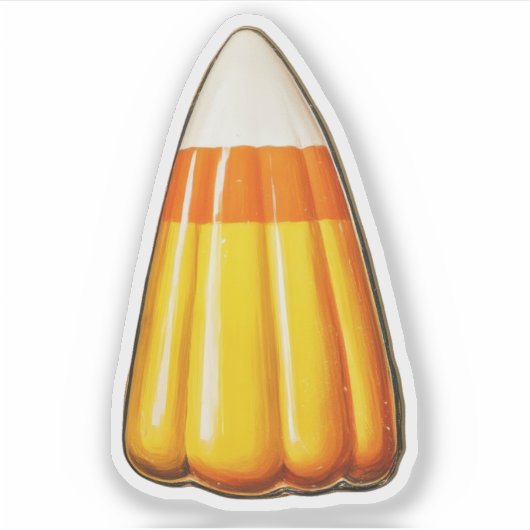 Halloween-Mais Aufkleber (Vorderseite)