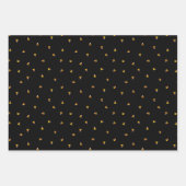 Halloween-Mais, niedliche schwarze Orange Geschenkpapier Set (Vorderseite)