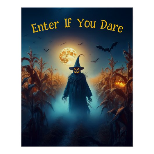Halloween Maisfeld & Scare Crow Poster (Vorderseite)