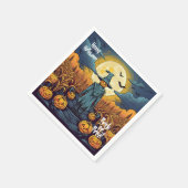 Halloween Maisfeld & Scare Crow Serviette (Ecke)