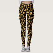 Halloween-Maismuster Leggings (Vorderseite)