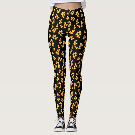 Halloween-Maismuster Leggings (Vorderseite)