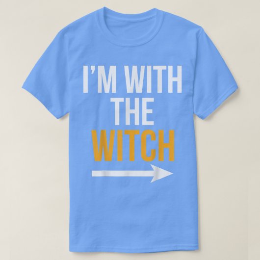 Halloween Male Im mit dem HexenkKostüm Funny Cou T-Shirt (Design vorne)