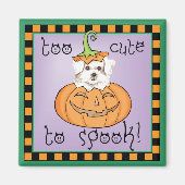 Halloween Maltese Magnet (Vorne)