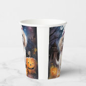 Halloween Malti Tzu mit Pumpkins Beängstigend Pappbecher (Rechts)