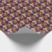 Halloween Malti Tzu Vampire Pumpkins Beängstigend Geschenkpapier (Ecke)