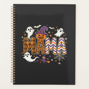 Halloween Mama Geister Hexe und Kürbis Grafik Planer