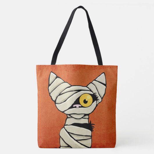 Halloween-Mama-Katze Tasche (Vorderseite)