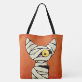 Halloween-Mama-Katze Tasche (Rückseite)