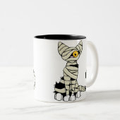 Halloween-Mama-Katzen-Tasse Zweifarbige Tasse (VorderseiteRechts)