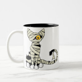 Halloween-Mama-Katzen-Tasse Zweifarbige Tasse