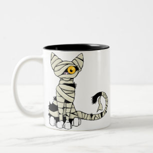 Halloween-Mama-Katzen-Tasse Zweifarbige Tasse