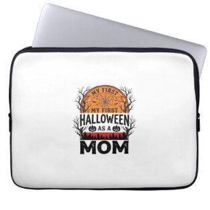 Halloween-Mama Mein erstes gruseliges Vintage_1 Laptopschutzhülle