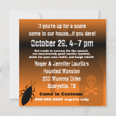 Halloween-Mama-Party Einladung (Rückseite)