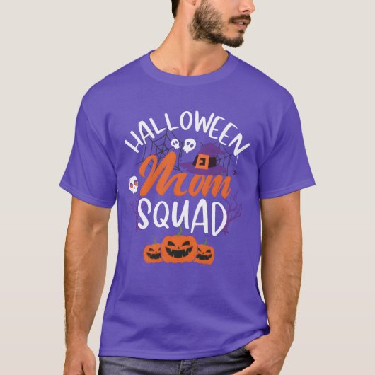 Halloween Mama Squad witzig T-Shirt (Vorderseite)