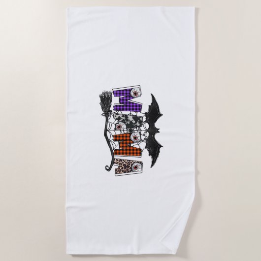 Halloween Mama Strandtuch (Vorderseite)