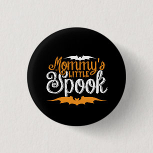 Halloween Mamas kleiner Spuk-Geburtstag Button
