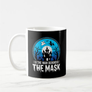 Halloween Man Behind the Mask Haunted House Kaffeetasse