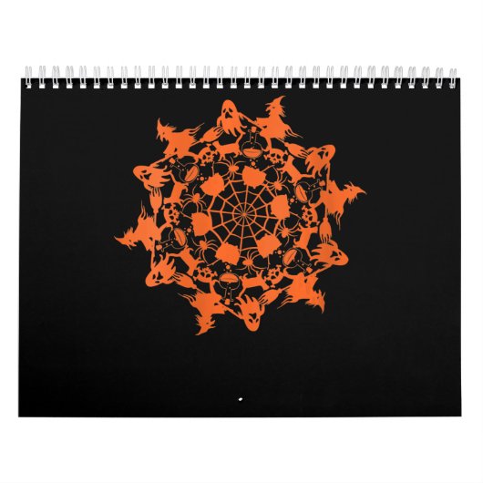 Halloween Mandala Spider Witch Ghost Kalender (Titelbild)