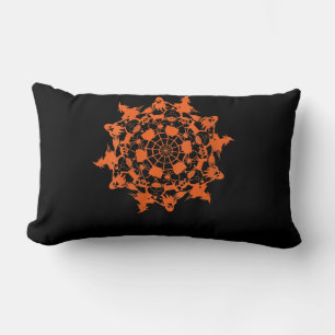 Halloween Mandala Spider Witch Ghost Lendenkissen