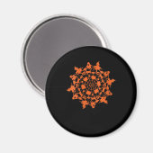 Halloween Mandala Spider Witch Ghost Magnet (Vorderseite/Rückseite)