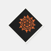 Halloween Mandala Spider Witch Ghost Serviette (Ecke)