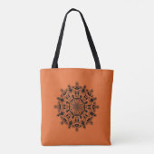 Halloween Mandala Tasche (Rückseite)