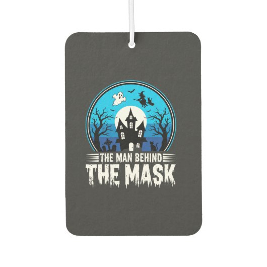 Halloween-Mann hinter der Maske Spukhaus Autolufterfrischer (Vorderseite)